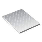 Gray (changeable color) Ombre & Text Pattern Notitieblok (Schuin)