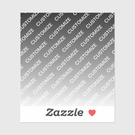 Gray (changeable color) Ombre & Text Pattern Sticker (Vel)