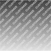 Gray (changeable color) Ombre & Text Pattern Sticker (Voorkant)