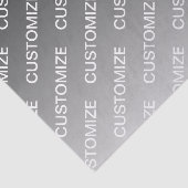 Gray (changeable color) Ombre & Text Pattern Tissuepapier (Detail)