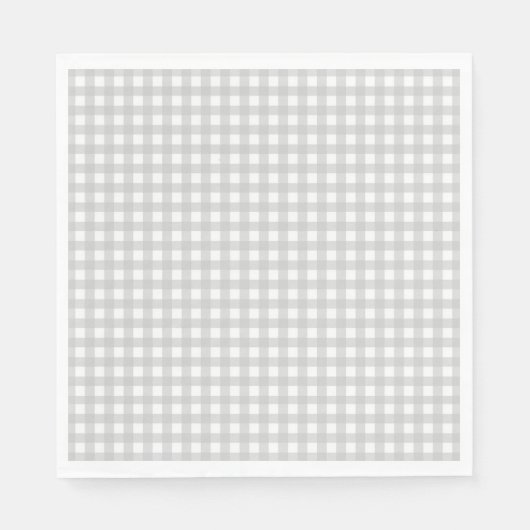 Gray Check Pattern Gingham Servet (Voorkant)