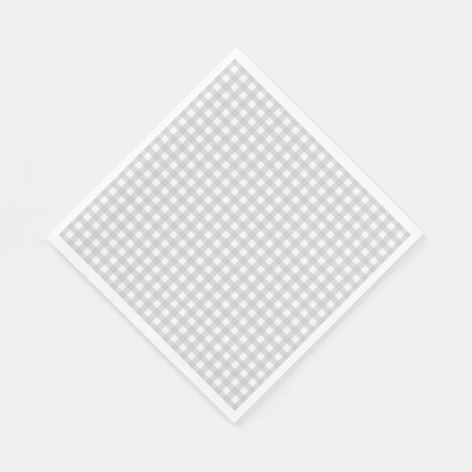Gray Check Pattern Gingham Servet (Hoek)