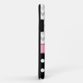 Gray Chevron Black Polka Dot Pink iPhone 5 Hoesje (Achterkant/rechts)