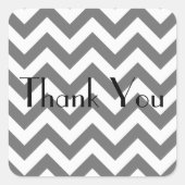 Gray Chevron Hartelijk dank Stickers (Voorkant)