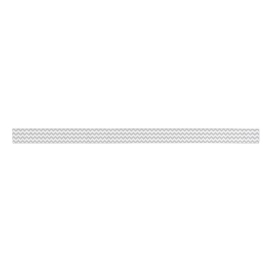 Gray Chevron Home Decor Designer Grosgrain Lint (Voorkant)