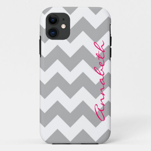 Gray Chevron iPhone 5 Case Mate (Achterkant)