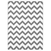Gray Chevron Neon Apple leraar Klembord (Achterkant)