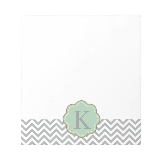 Gray Chevron Notitieblok (Voorkant)