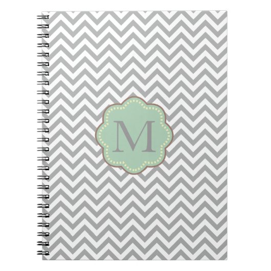Gray Chevron Notitieboek (Voorkant)