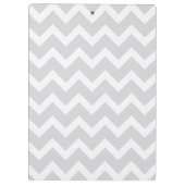 Gray Chevron Red Apple leraar klembord (Achterkant)