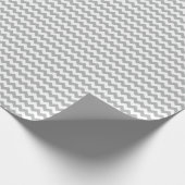 Gray Chevron Wrapping Paper Cadeaupapier (Hoek)