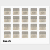 Gray Chic Chevron Save the Date Stickers (Vel)