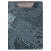 Gray Circuit Board Klembord (Voorkant)