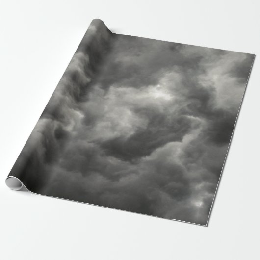 GRAY CLOUDS IN SKY CADEAUPAPIER (Uitgerold)