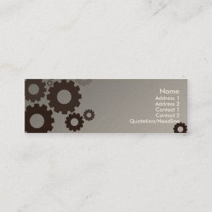 Gray Cogs - Skinny Mini Visitekaartje