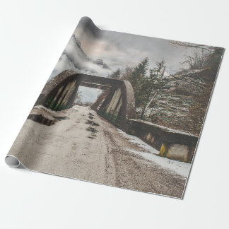 GRAY CONCRETE ARCH BRIDE BESIDE LEAFLESS TREE NEAR CADEAUPAPIER