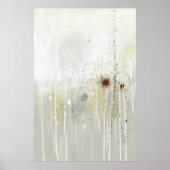 Gray Contemporary Elegant Abstract Art Poster (Devant)