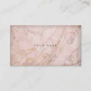 Gray Creamy Pink Sepia Gold Grey Marble Visitekaartje