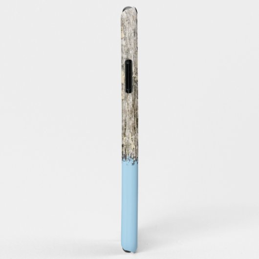 Gray crème en blue rustige faux Case-Mate iPhone case (Achterkant/rechts)