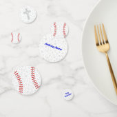 Gray Cross Baseball Baby Dedication Party  Confetti (Groep)