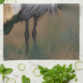 Gray Crowned Crane Bird Kitchen Towels Theedoek (Gevouwen)