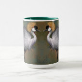 Gray Crowned Crane Mug Beaux oiseaux (Centre)