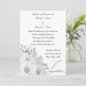 Gray Daisies Invitation Kaart (Staand voorkant)