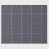 Gray Damask Bows Cadeaupapier (Vlak)