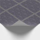 Gray Damask Bows Cadeaupapier (Hoek)