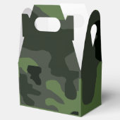 Gray dark green camouflage nr. 14 print bedankdoosjes (Geopend)