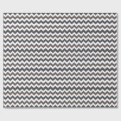 Gray Dark Liver Chevron Zigzap Pattern Cadeaupapier (Vlak)