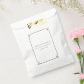 Gray Deco Chic Wedding Bedankzakje (Gezegeld)