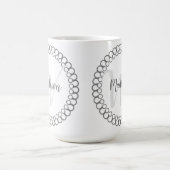 Gray Decorative Circle Pas Monogram Mok aan (Center)