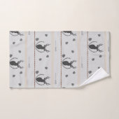 Gray Deer Patroon Bad Handdoek (Handdoek)