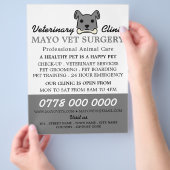 Gray Dog, Veterinarian Service Flyer (Hand)