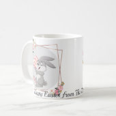 Gray Easter Bunny Personalized Mug (Devant gauche)