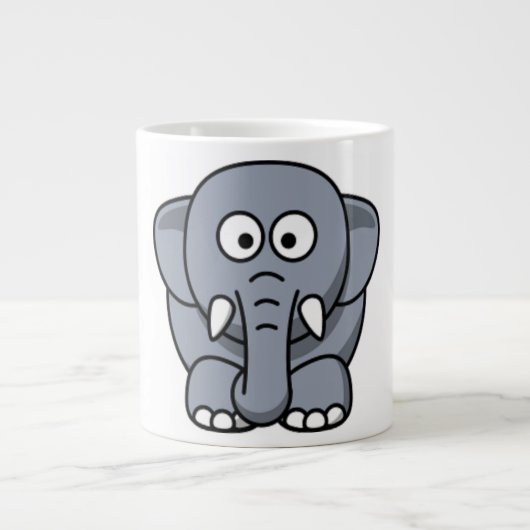 GRAY ELEPHANT JUMBO BEKER (Voorkant)