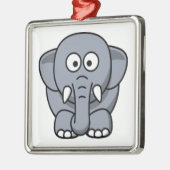GRAY ELEPHANT METALEN ORNAMENT (Links)