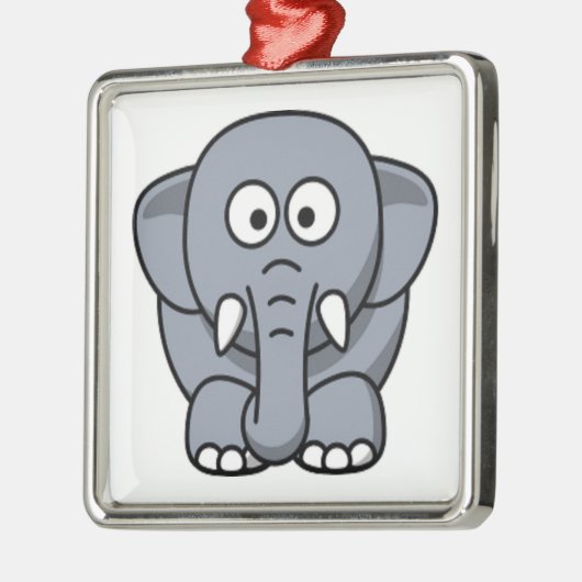 GRAY ELEPHANT METALEN ORNAMENT (Links)