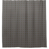 Gray en Brown Tiny Tegel Pattern Douchegordijn (Voorkant)