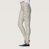 Gray en Ivory Bird Pattern Leggings (Links)