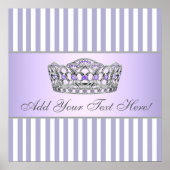Gray en Lavender Paars Princess Poster (Voorkant)