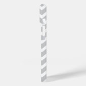 Gray en Mint Chevron Aangepast monogram Case-Mate iPhone Case (Achterkant / Links)