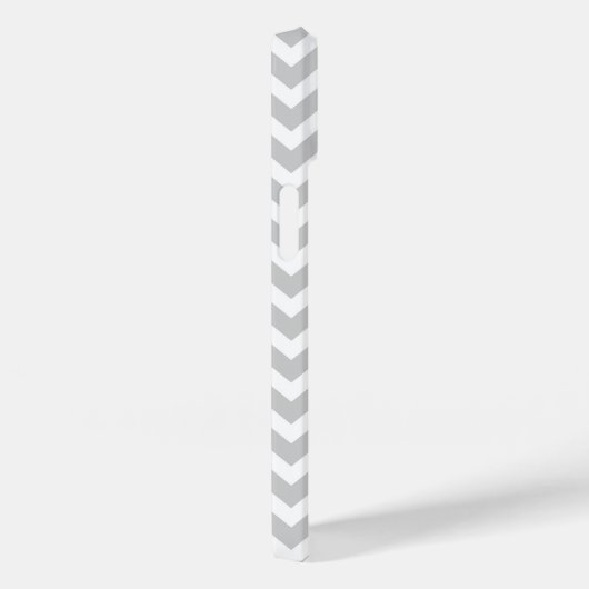 Gray en Mint Chevron Aangepast monogram Case-Mate iPhone Case (Achterkant / Rechts)
