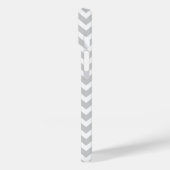 Gray en Mint Chevron Aangepast monogram Case-Mate iPhone Case (Achterkant / Links)