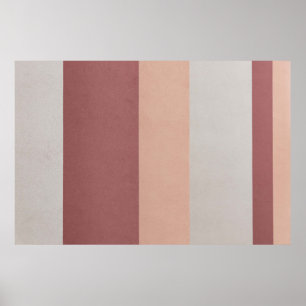 GRAY EN RED STRIPED WALLPAPIER POSTER
