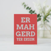 Gray Ermahgerd Briefkaart (Staand voorkant)