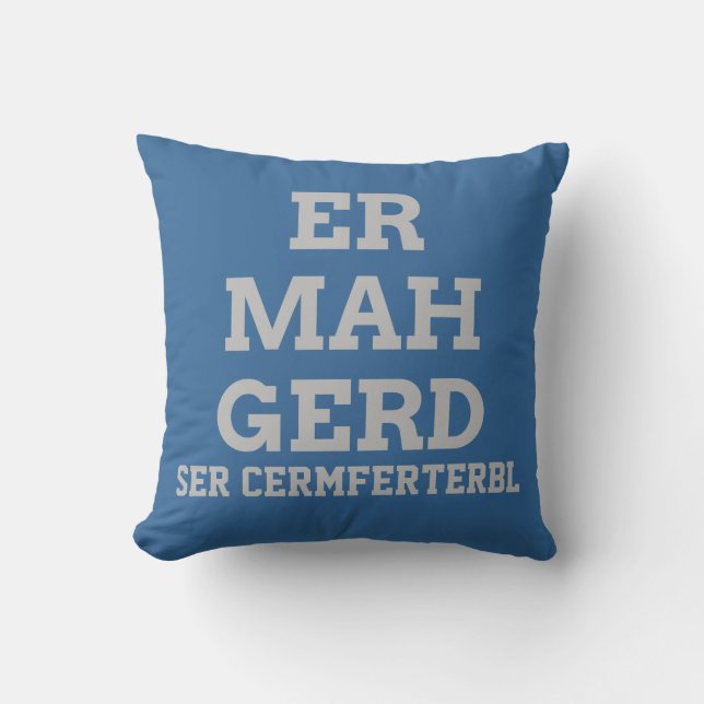 Gray Ermahgerd Pillow Kussen (Voorkant)