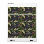 GRAY ÉTIQUETTE BOTANIQUE (Feuille entière)