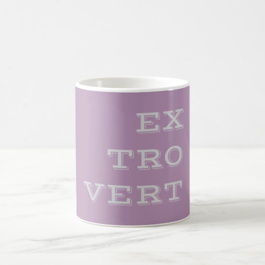Gray Extrovert Mug (Centre)